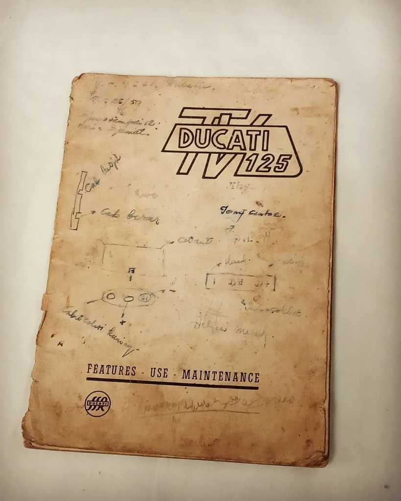 Instruction Manual Book "DUCATI 125-TV"