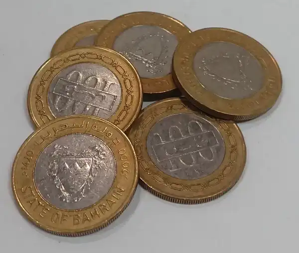A37 Per 1 Keping Koin Bahrain 100 Fils Tahun 2000 Bekas Pakai