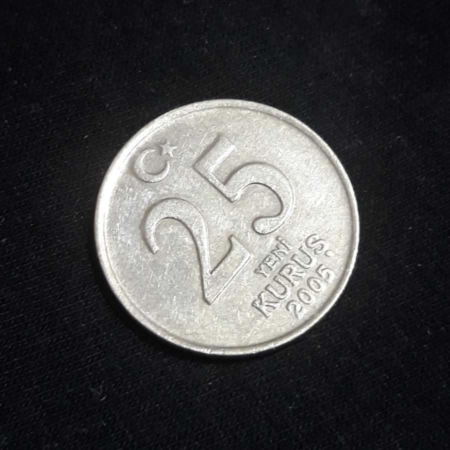 Turki ( Turkey ) - 25 New Kurus 2005 : Koin / Asing / Kuno