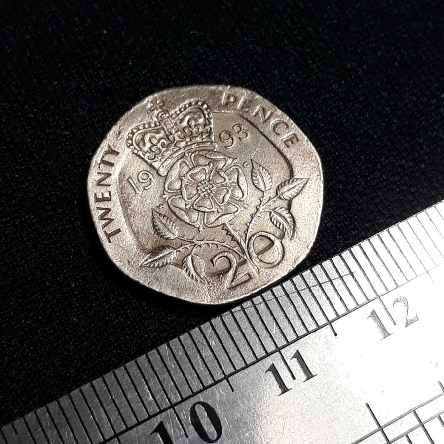 Britania Raya ( Great Britain ) - 20 Pence 1993 : Koin / Asing / Kuno
