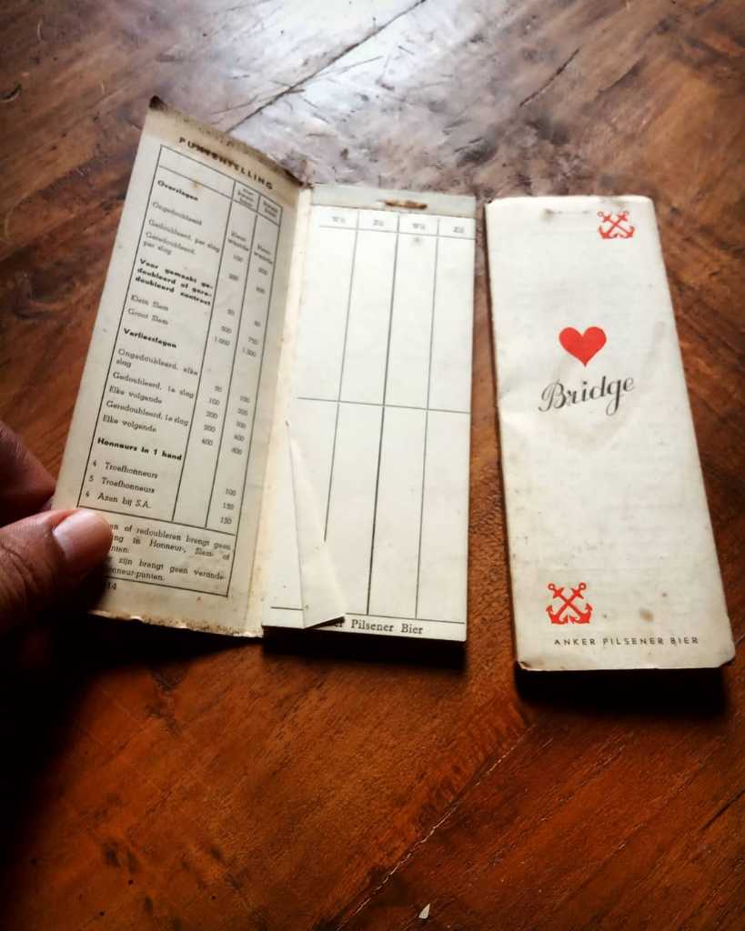 Buku scoring olahraga raga "Brigde" (Kartu)