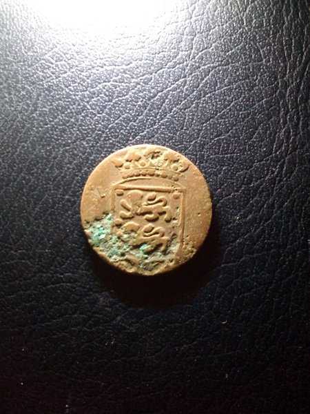 A3692 Koin Kuno VOC Provinsi Westfriesland 1 Duit tahun 1767 Bekas pakai sesuai dengan gambar