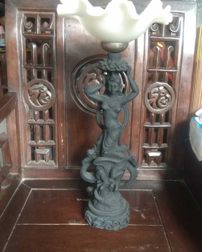 Patung batu alam lampu meja model Tiong hwa LIMITED EDITION