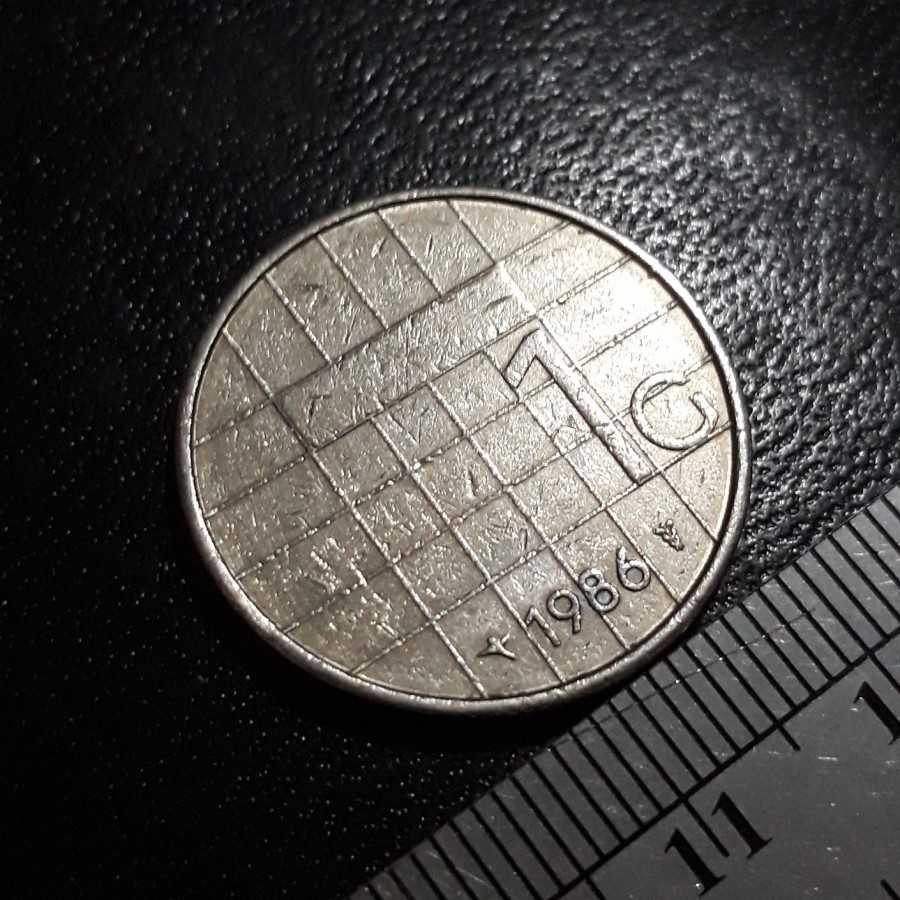 Belanda ( Netherlands ) - 1 Gulden 1986 : Koin / Asing / Kuno
