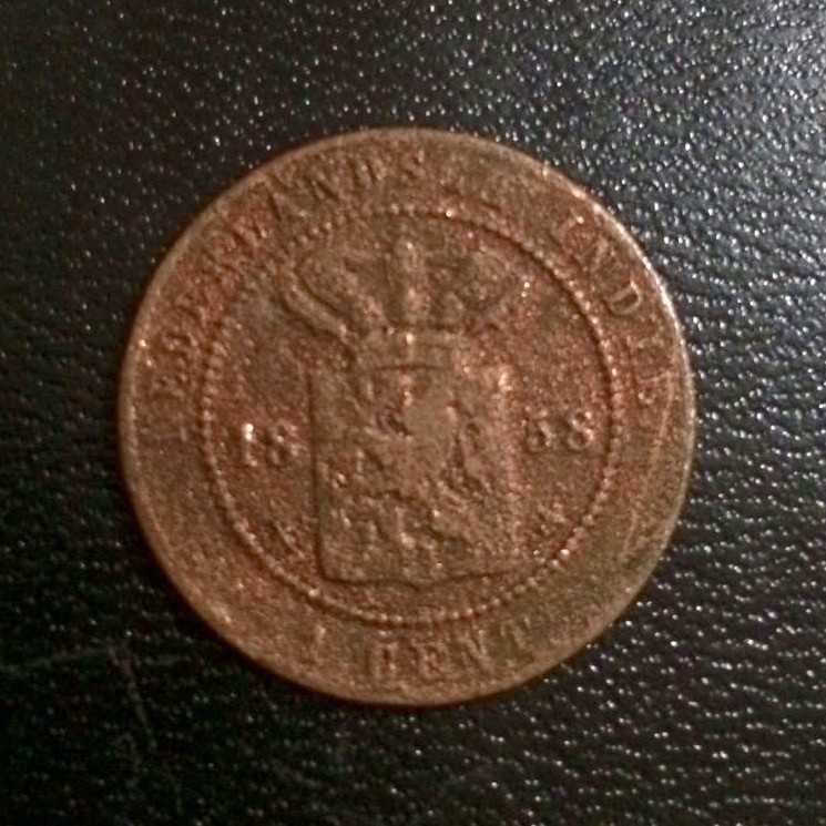 Hindia Belanda ( Netherlands East Indies ) - 1 Cent 1858 : Koin / Kuno