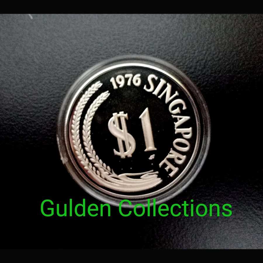 Koin Perak Singapore Proof 1 dollar 1976 BUNC LIMITED EDITIONS