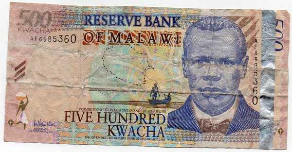 BL3258 Malawi 500 Kwacha Tahun 2005 Asli Ready Sesuai Gambar