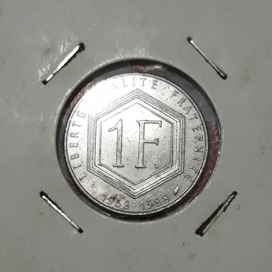 Perancis ( France ) - 1 Franc 1988 Komemoratif : Koin / Asing / Kuno