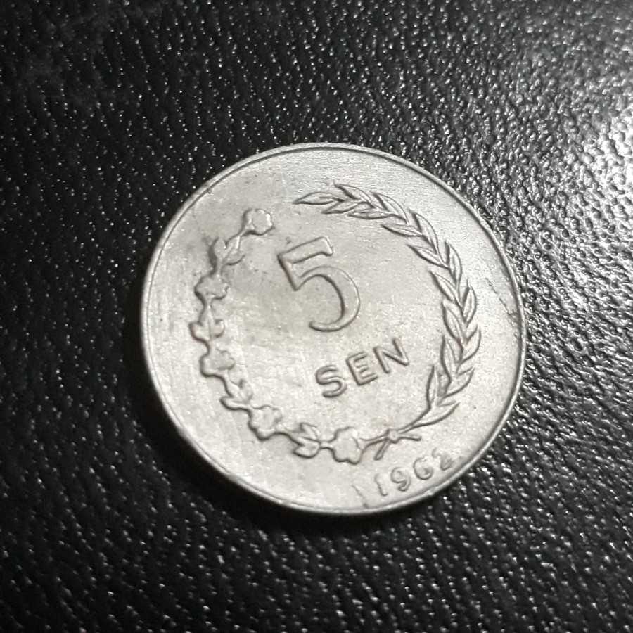 Indonesia . Irian Barat - 5 Sen 1962 : Koin / Lokal / Kuno