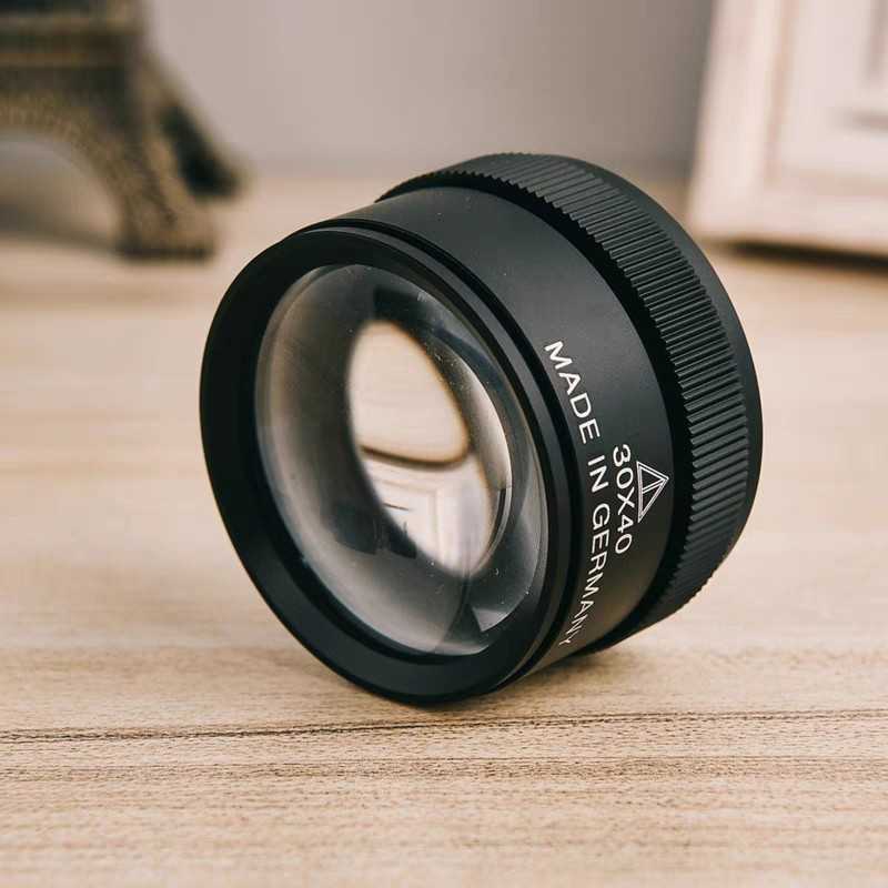 Kaca pembesar loop logam made in germany 30x 40