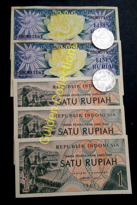 paket uang kuno 17 rupiah mahar pernikahan kertas 5 5 2 2 1 1 1