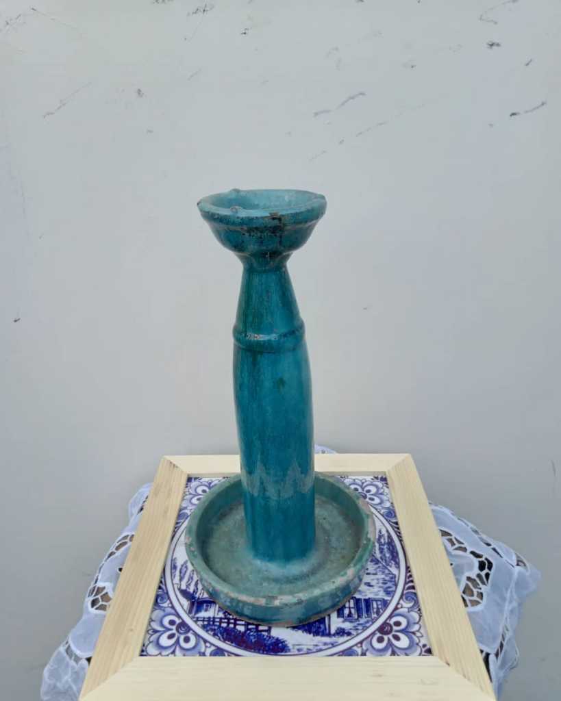 Tempat lilin Pranakan Bahan kramik