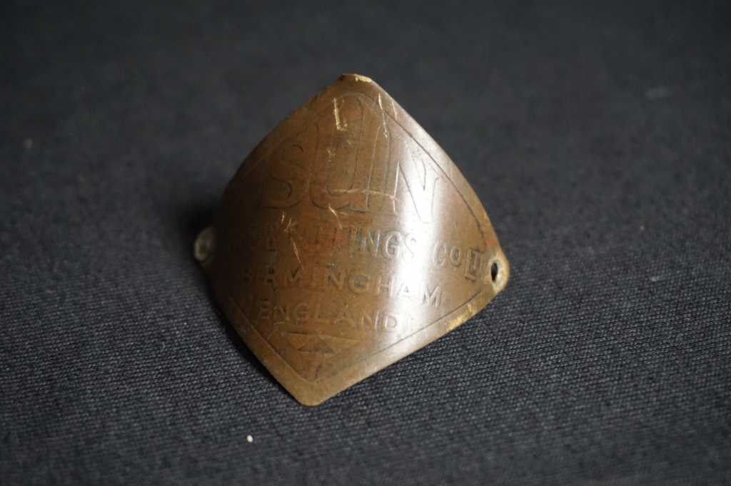 Emblem Plat Sepeda Ontel Merk Sun