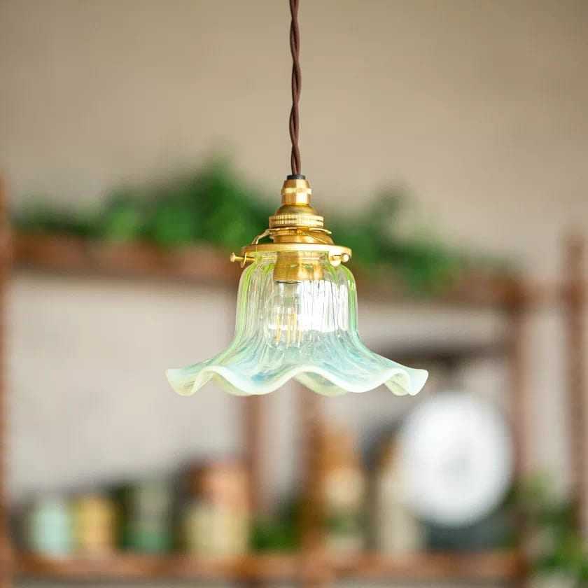 Green LampShade Belgium?? 1900s