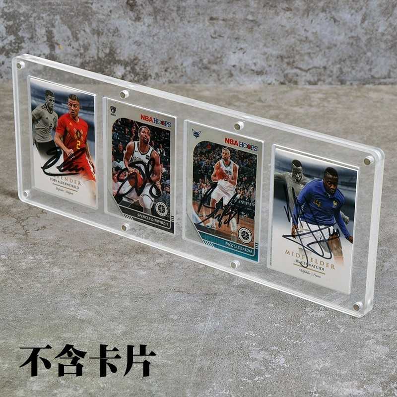 one touch magnetic kuartet 4 180pt card holder pelindung kartu basket