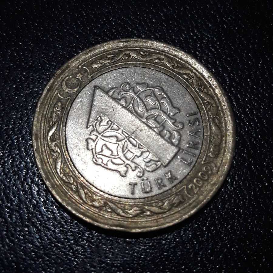 Turki ( Turkey ) - 1 Lira 2009 : Koin / Asing / Kuno