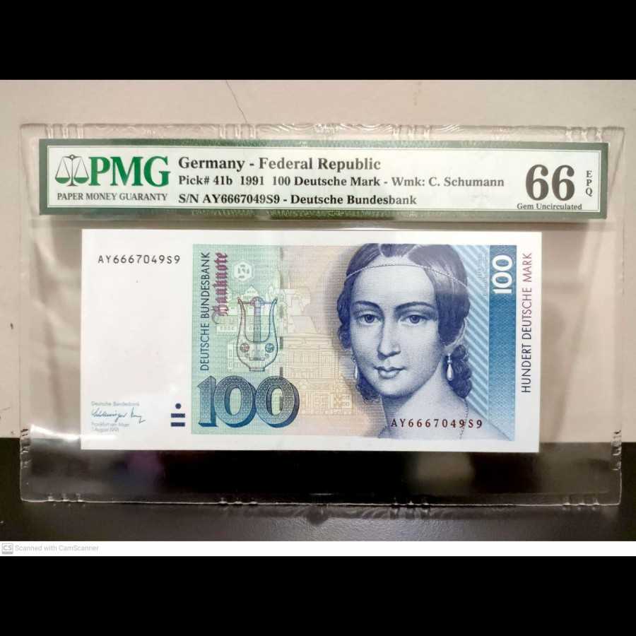 Germany 100 Deutsche Mark 1991 UNC PMG 66 EPQ