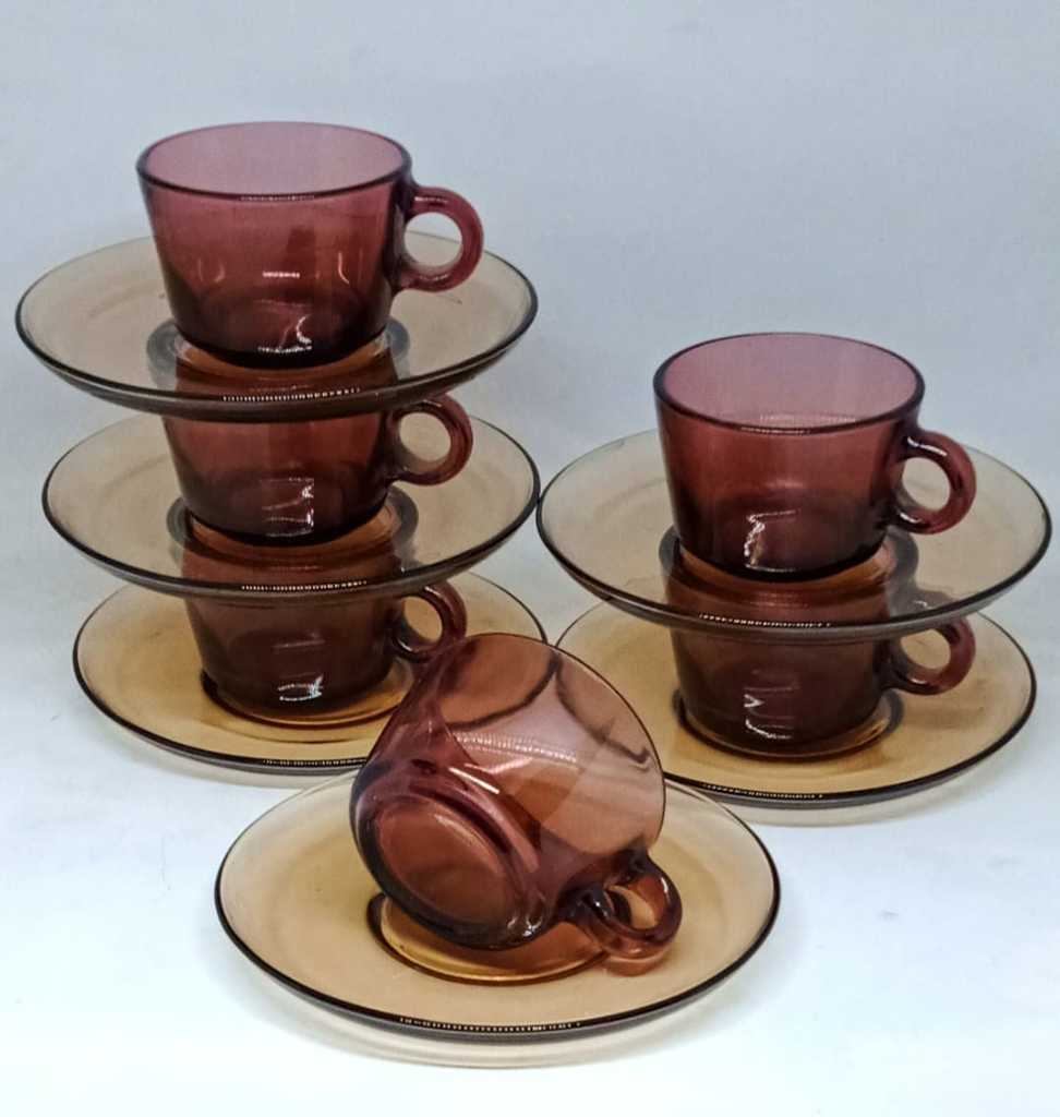 Cangkir Kaca Eropa Vintage