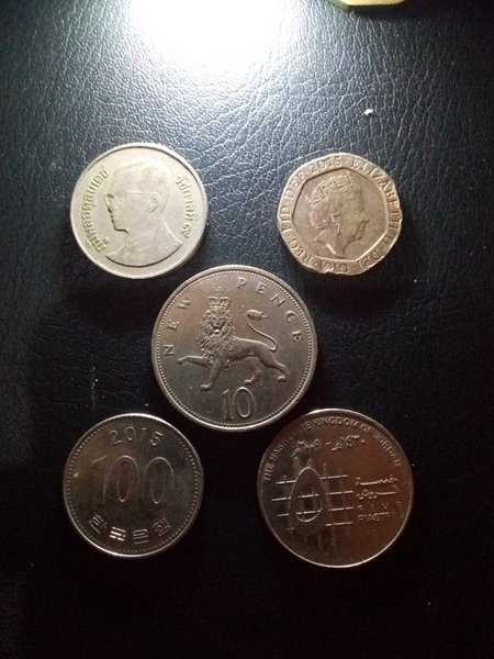A3744 Lot 5 Keping Koin mancanegara sesuai dengan gambar ready