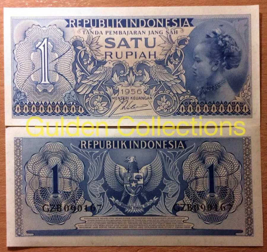Uang Kuno 1 Rupiah Kertas Nona biru Untuk Mahar Pernikahan