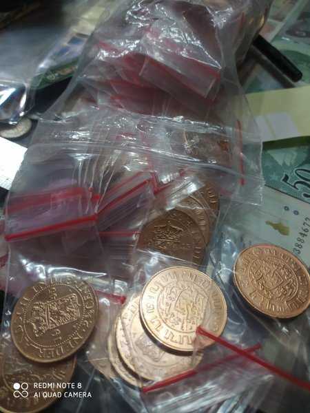 A2302 Per 1 Keping Koin Benggol 2-setengah Cent Tahun 1945 Sudah Dicuci