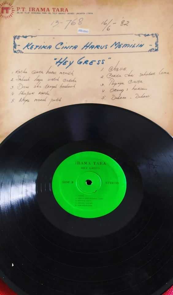Piringan Hitam Album Koleksi Lagu Irama Tara - Hey Gress