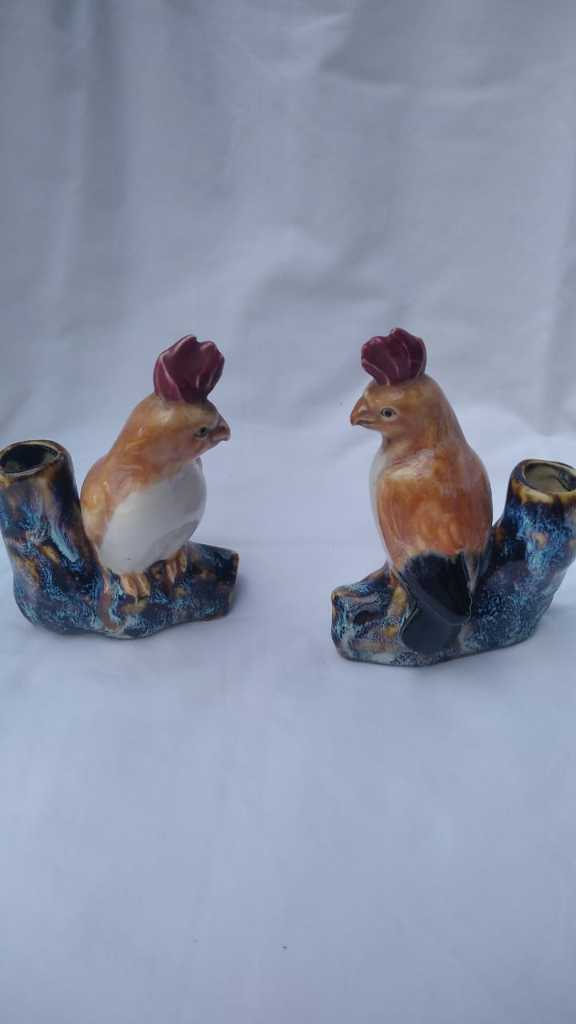 Sepasang Keramik Tempat Lilin