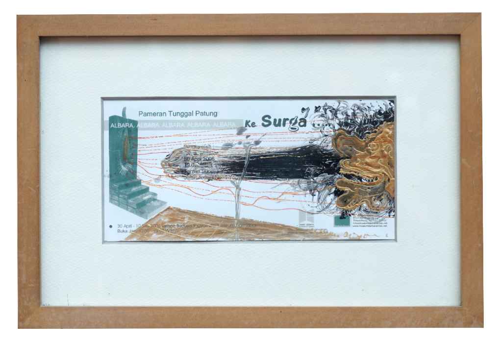 Lukisan Karya Nasirun #2 Uwuh Seni 2010 Invitation Card [A016]