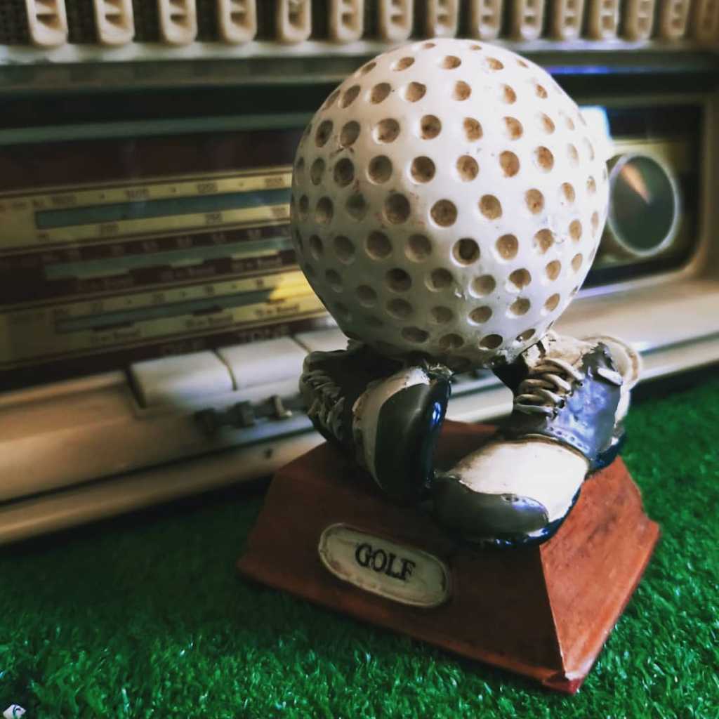 Patung Bola Golf Bahan Resin