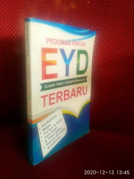 Buku PEDOMAN PINTAR EYD TERBARU Cetakan Pertama Tahun 2013