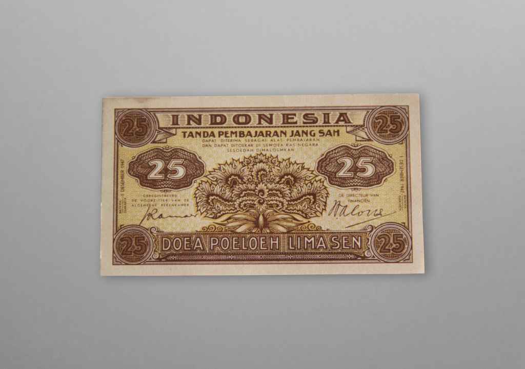 Uang Indonesia 25 Sen Federal tahun 1947