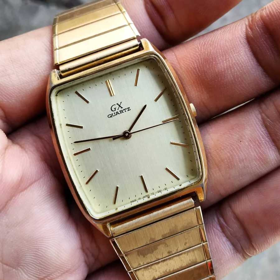 Jam Tangan Vintage GX Quartz Dress Watch Japan