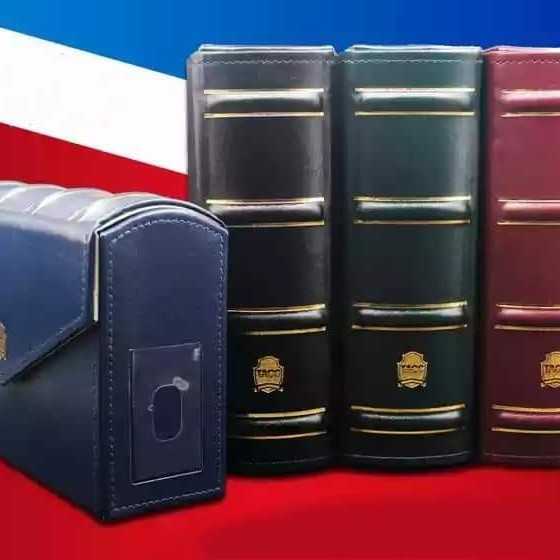 Dompet uang bersertifikat PMG PCGS slab sertifikasi standard lain