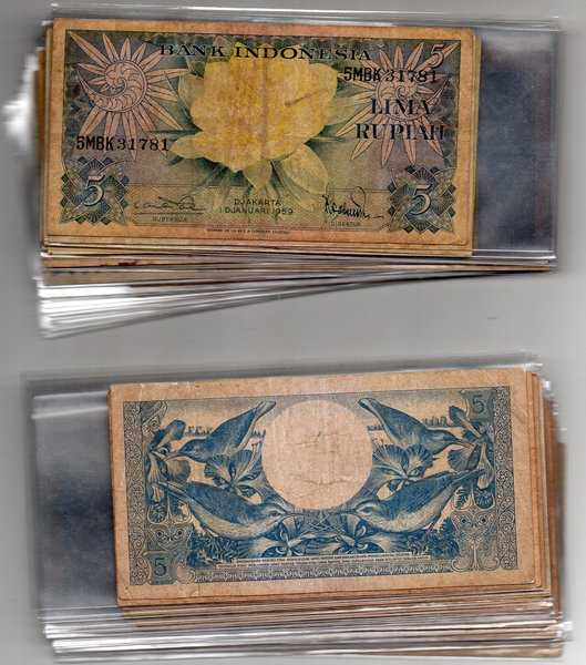 Bl3179 Per 1 lembar Uang Kuno Asli 5 Rupiah tahun 1959 Bekas pakai Sudah Di Plastikin Perlembar Bisa Dibuka kok Plastiknya Ready Silahkan Kaka