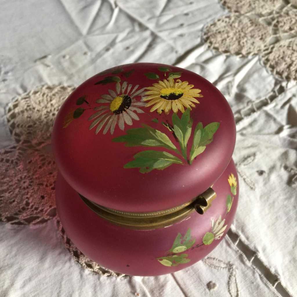 Tempat Bedak Kaca Vintage