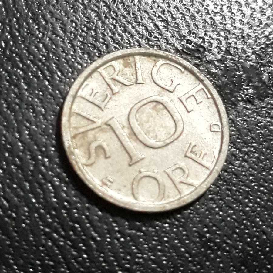 Swedia ( Sweden ) - 10 Ore 1989 D : Koin / Asing / Kuno