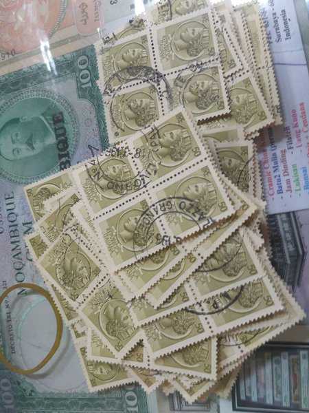 BL 154 Prangko Italia 50 Lire blok 4 1 Pcs
