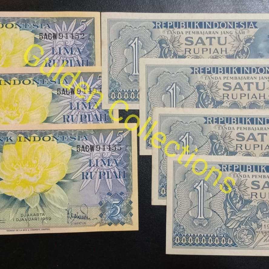 Paket mahar 19 rupiah kertas uang kuno mahar pernikahan 5551111 BB