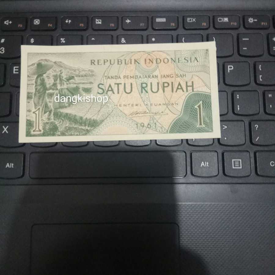 uang kuno 1 rupiah sandang pangan tahun 1960