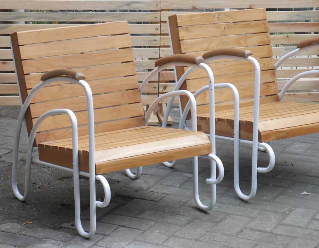 Kursi Artdeco Papan Kayu