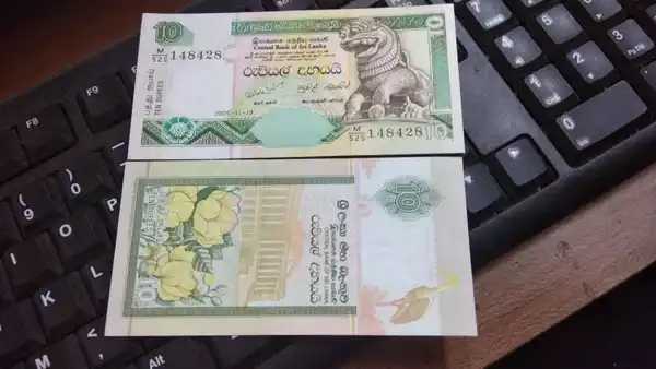 BL 1551 Srilanka 10 Rupee Rupees Tahun 2019 UNC Mulus Per 1 Lembar