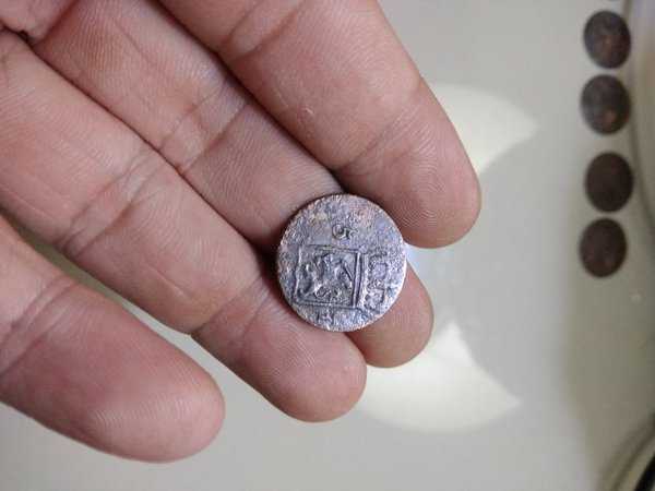 A1567 indiae batav duit 1816 cetak bergeser sesuai foto