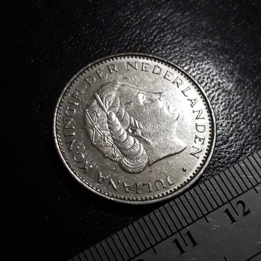 Belanda ( Netherlands ) - 2.5 Gulden 1969 COCK : Koin / Asing / Kuno