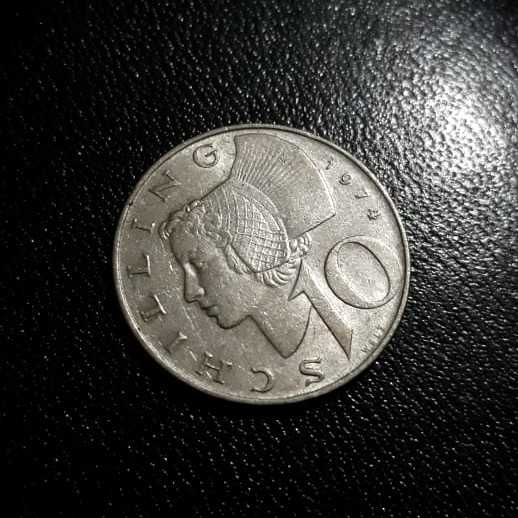 Austria - 10 Schilling 1974 : Koin / Asing / Uang Kuno