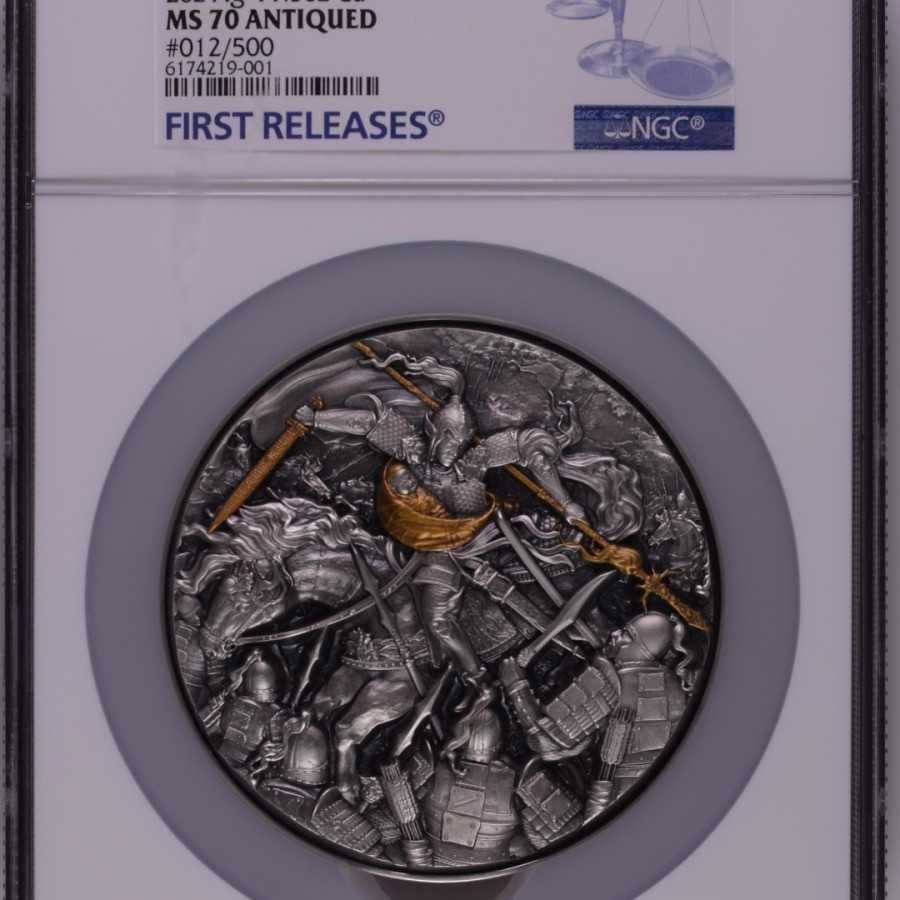 NGC PF 70 2021 chad 10000 francs zhao yun koin perak coin silver