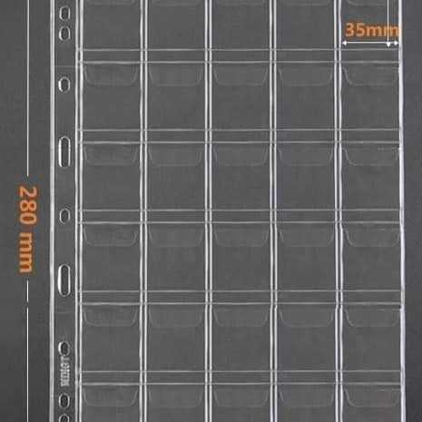 Refill koin bening mingt pccb 30 pocket kantong transparan bijian