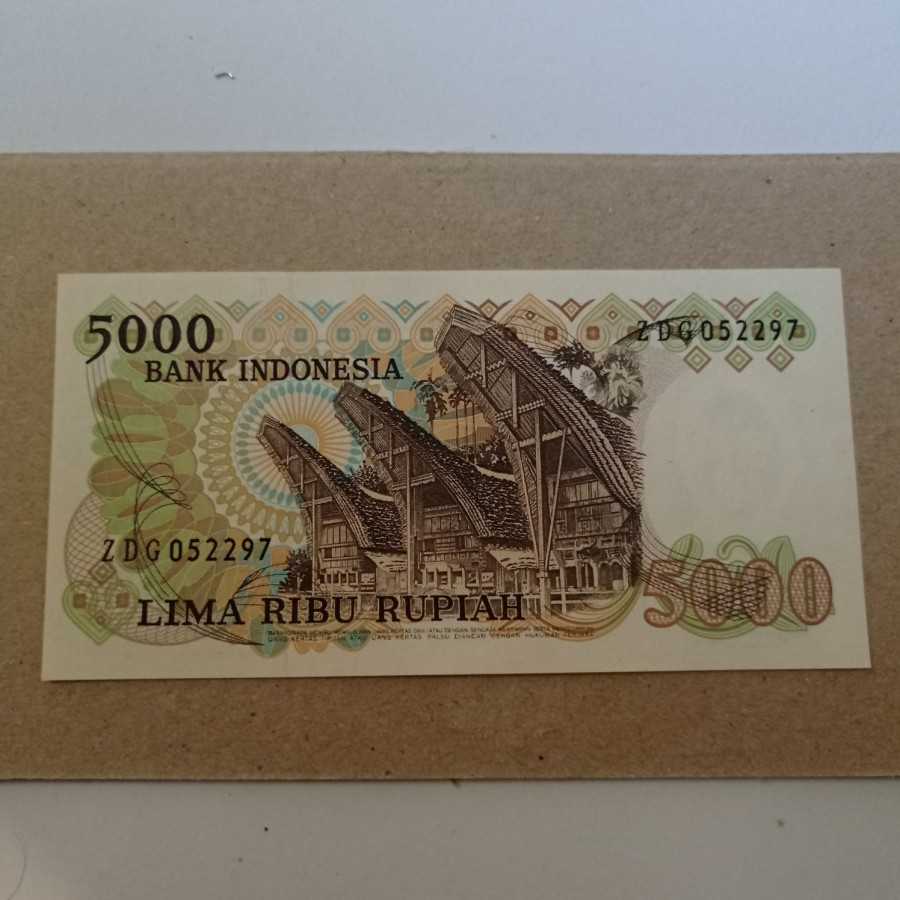 uang kuno 5000 asah intan xf