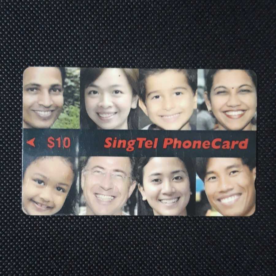 Kartu Telepon Umum Luar : Singapore Telecom SGD 10 - Happy Face