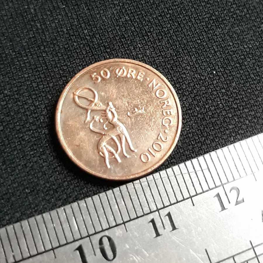 Norwegia ( Norway ) - 50 Ore 2010 : Koin / Asing / Kuno