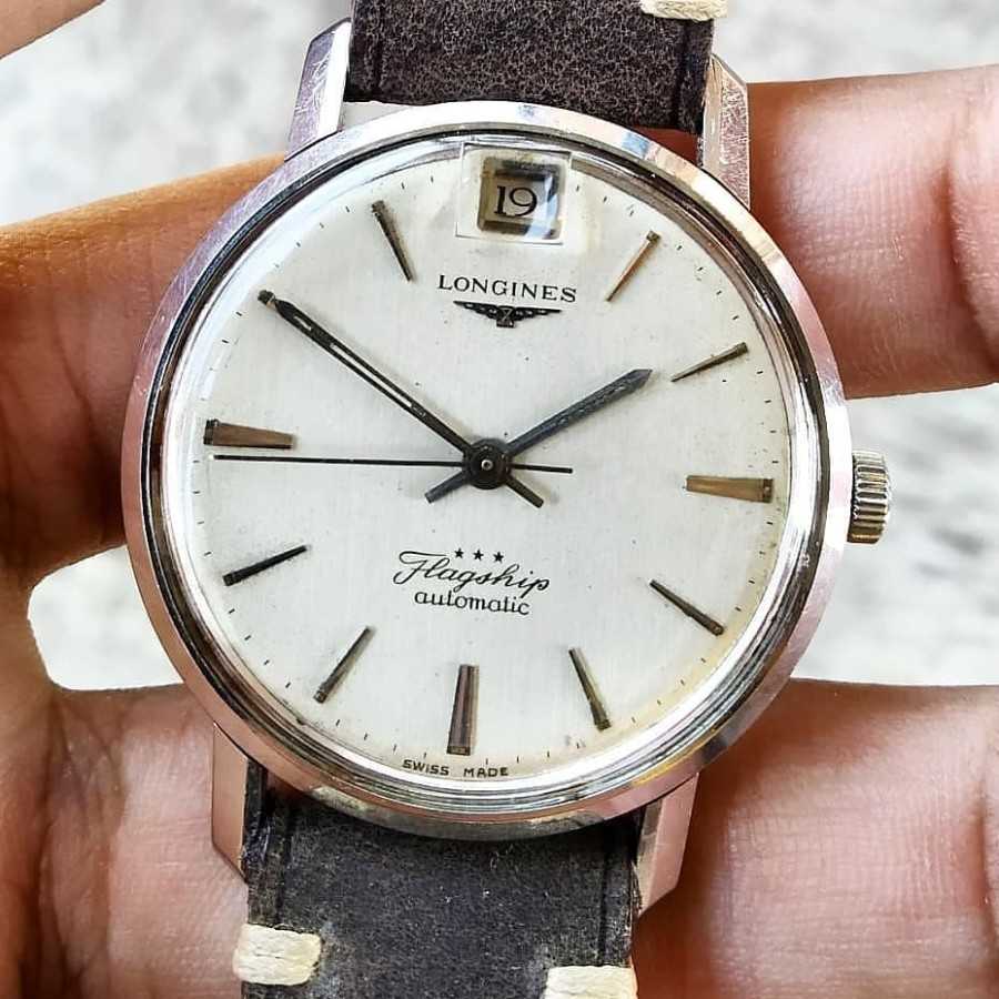 Jam Tangam Antil Longines Flagship date Automatic Swiss made